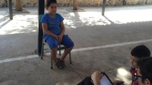 the 13 years old Syrian boy Mustafa